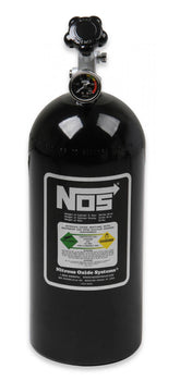 Nitrous Bottle 10 Lb Nitrous Bottle W/ Black Finish & Super Hi Flo Valve W/ Gauge NOS