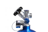 Nitrous Bottle 15 Lb Nitrous Bottle W/ Blue Finish & Super Hi Flo Valve Includes Racer Safety Blow-Off & Gauge NOS