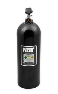 Nitrous Bottle 20 Lb Nitrous Bottle W/ Black Finish & Super Hi Flo Valve & Gauge NOS