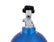 Nitrous Bottle 20 Lb Nitrous Bottle W/ Blue Finish & Super Hi Flo Valve NOS