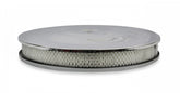 Air Cleaner 14 Inch Diameter x 2-1/4 Inch Tall Chrome Fits 5-1/8 Inch Diameter Carb Neck Mr Gasket