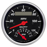AutoMeter Traditional incandescent lighting illuminates around the perimeter of the dial 1481