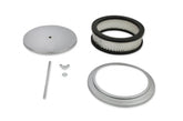 Air Cleaner 6-1/2 Inch Diameter, 2 Inch Tall Chrome Fits 5-1/8 Inch Diameter Carb Neck Mr Gasket