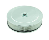 Air Cleaner 9 Inch Diameter x 2-3/4 Inch Tall Chrome Fits 5-1/8 Inch Diameter Carb Neck Mr Gasket