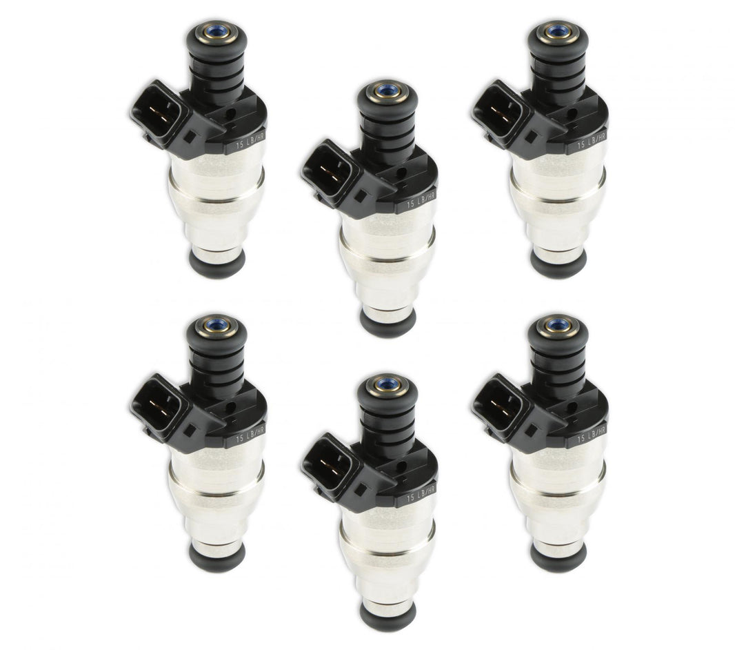 Fuel Injectors 15 Lb/Hr Ev1 / Minitimer High Impedance Set Of 6 Injectors ACCEL