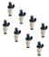 Fuel Injectors 32 Lb/Hr Ev1 / Minitimer High Impedance Set Of 8 Injectors ACCEL