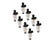Fuel Injectors 36 Lb/Hr Ev1 / Minitimer High Impedance Set Of 8 Injectors ACCEL