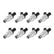 Fuel Injectors 40 Lb/Hr Ev1 / Minitimer High Impedance Set Of 8 Injectors ACCEL