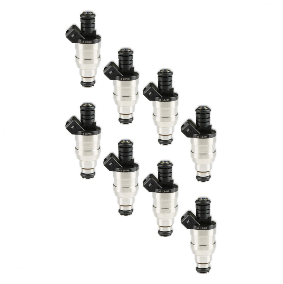 Fuel Injectors 48 Lb/Hr Ev1 / Minitimer High Impedance Set Of 8 Injectors ACCEL