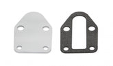 Fuel Pump Block Off Plate -Chrome Fits Carbureted Small Block Chevrolet 265-400 Mr Gasket
