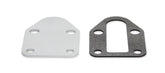 Fuel Pump Block Off Plate -Chrome Fits Carbureted Small Block Chevrolet 265-400 Mr Gasket
