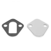 Fuel Pump Block Off Plate Chrome Fits Big Block Chevrolet 396/427/454 & most other V6 or V8 engines with 1-3/4 Inch Bolt Spacing Mr Gasket