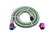 Braided Steel Fuel Line Kit 3/8 Inch x 3 Foot Fits Carburetted Applications Mr Gasket