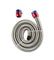 Braided Steel Fuel Line Kit 3/8 Inch x 3 Foot Fits Carburetted Applications Mr Gasket