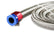 Braided Steel Fuel Line Kit 3/8 Inch x 3 Foot Fits Carburetted Applications Mr Gasket