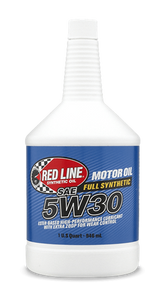 5W30 Synthetic Motor Oil 1 Quart Red Line Oil