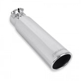 Exhaust Tip Exhaust Tip 3.00 Inch Rolled Angle Polished SS Fits 2.50 Inch Tubing Clamp On Flowmaster