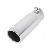 Exhaust Tip Exhaust Tip 3.50 Inch Rolled Angle Polished SS Fits 3.00 Inch Tubing Clamp On Flowmaster