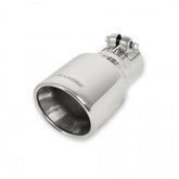 Exhaust Tip Exhaust Tip 4.00 Inch Rolled Angle Polished SS Fits 2.50 Inch Tubing Clamp On Flowmaster