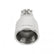 Exhaust Tip Exhaust Tip 4.00 Inch Rolled Angle Polished SS Fits 2.50 Inch Tubing Clamp On Flowmaster