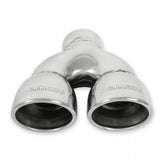 Exhaust Tip Exhaust Tip Dual 3.5 Inch Rolled Angle Polished SS Fits 2.50 Inch Tubing-Weld On Flowmaster