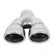 Exhaust Tip Exhaust Tip Dual 3.5 Inch Rolled Angle Polished SS Fits 2.50 Inch Tubing-Weld On Flowmaster