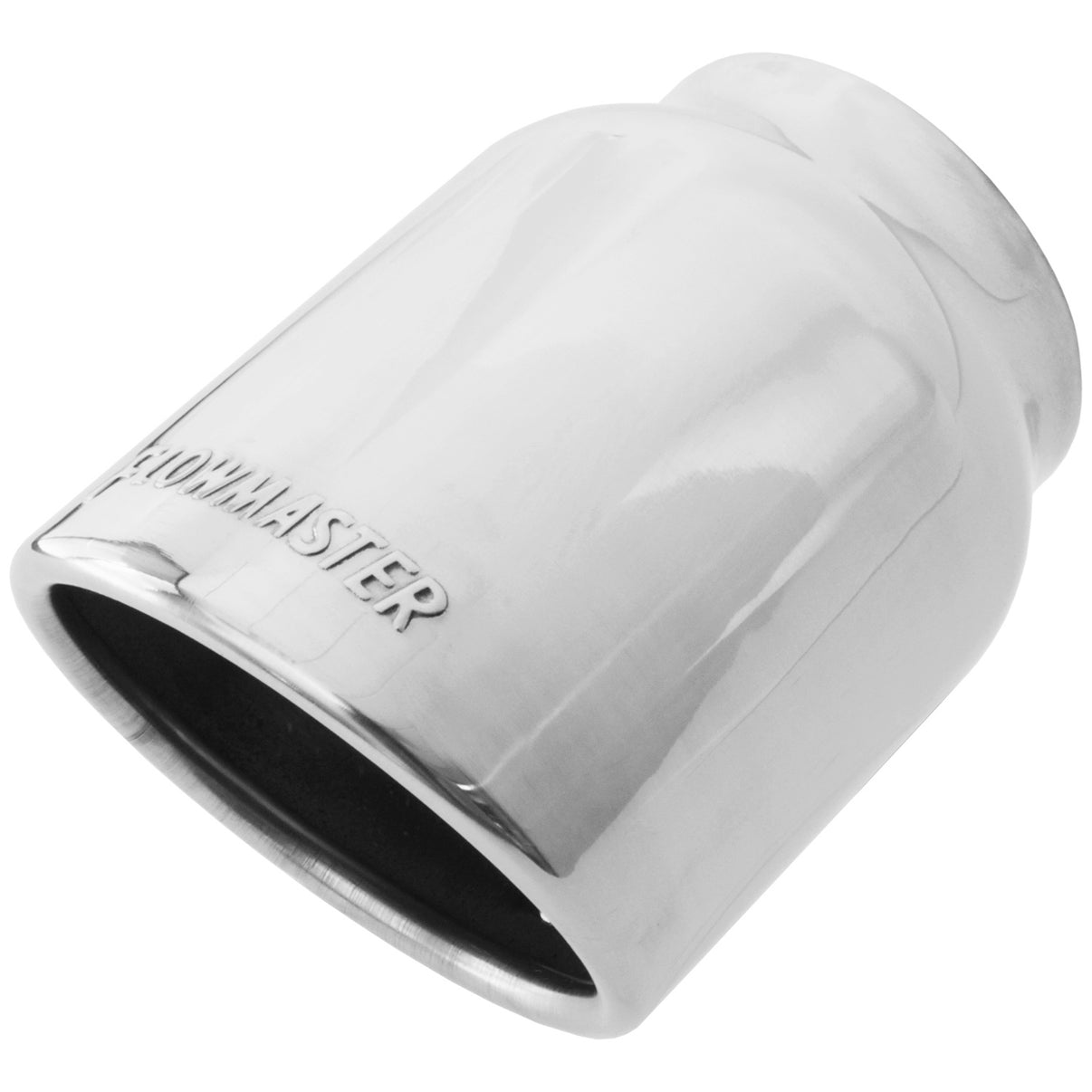 Exhaust Tip Exhaust Tip 4.00 Inch Rolled Angle Polished SS Fits 3.00 Inch Tubing Weld On Flowmaster