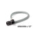 Stainless Steel Braided Hose With Black Fittings -6An 1 Foot Length NOS
