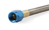 Stainless Steel Braided Hose -6An 1 Foot Blue Stainless Steel Braided Hoses NOS