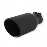 Exhaust Tip Exhaust Tip 4.5 Inch Black Angle Cut Fits 2.5 Inch Tubing, 11.00-In Long Clamp On Flowmaster