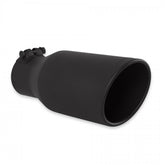 Exhaust Tip Exhaust Tip 4.5 Inch Black Angle Cut Fits 3.0 Inch Tubing, 11.00-In Long Clamp On Flowmaster