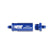 In-Line Hi-Flow Nitrous Filter 4An Blue High Pressure Nitrous Filter -4An X -4An In-Line Billet Aluminum (140 Micron) NOS