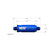 In-Line Hi-Flow Nitrous Filter 6An Blue High Pressure Nitrous Filter -6An X -6An In-Line Billet Aluminum (140 Micron) NOS