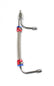 Adjustable Fuel Line with Red and Blue Hose Ends Fits Holley 4150 & 4160 Series Carburetors Mr Gasket