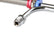 Adjustable Fuel Line with Red and Blue Hose Ends Fits Holley 4150 & 4160 Series Carburetors Mr Gasket