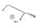 Fuel Line Kit with Gauge & Fittings Chrome Fits Holley 4160 style Carburetors with 8-21/32 Inch Centers Mr Gasket