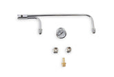 Fuel Line Kit with Gauge & Fittings Chrome Fits Holley 4150 style Carburetors with 9-5/16 Inch Centers Mr Gasket