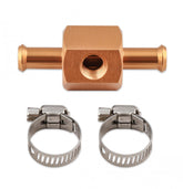 Fuel Block with 0-15 PSI Fuel Pressure Gauge Fits carbureted applications Mr Gasket