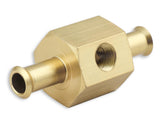 Fuel Block with 0-15 PSI Liquid Filled Fuel Pressure Gauge Fits carbureted applications Mr Gasket