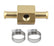 Fuel Block with 0-15 PSI Liquid Filled Fuel Pressure Gauge Fits carbureted applications Mr Gasket