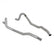 Pre-Bent Tailpipes Fits 1963-1974 Mopar A-Body 2.5-Inch Mandrel Bent Aluminized Steel Tailpipes Flowmaster