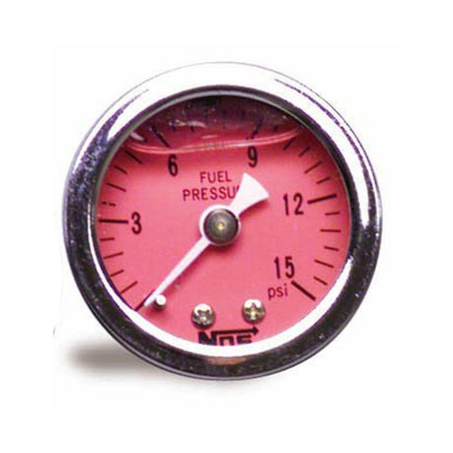 Fuel Pressure Gauge Glycerin-Filled 1.5 0-15 Psi NOS