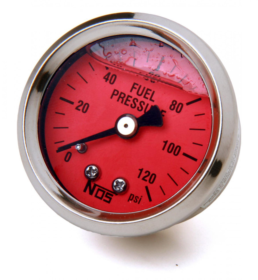 Fuel Pressure Gauge Glycerin-Filled 1-1/2 0-120 Psi NOS