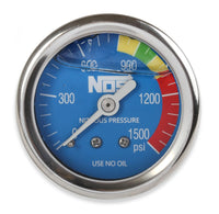 Nitrous Gauge Nitrous Gauge Blue 1-1/2 Liquid Filled NOS