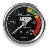 Nitrous Gauge Nitrous Gauge Black 1-1/2 Liquid Filled NOS