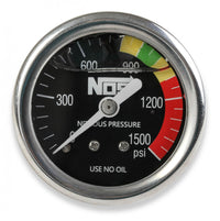 Nitrous Gauge Nitrous Gauge Black 1-1/2 Liquid Filled NOS