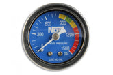 Nitrous Gauge W/ Adapter Nitrous Gauge Blue 1-1/2 W/ -4An Adapter NOS