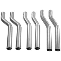 S-Bend Kit Exhaust S-Bend Assortment 2.50 Inch Tubing Various Offsets Set Of 6 Flowmaster