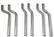 S-Bend Kit Exhaust S-Bend Assortment 2.50 Inch Tubing Various Offsets Set Of 6 Flowmaster