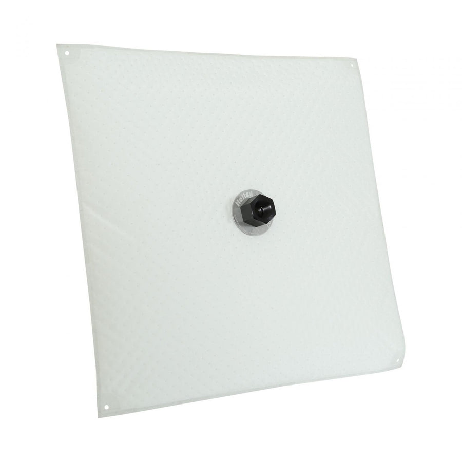 15 X 15 Hydrama, Square Center Outlet Pick-Up with -1/2 NPT Fitting Fitting Location Designed for Universal Use Holley